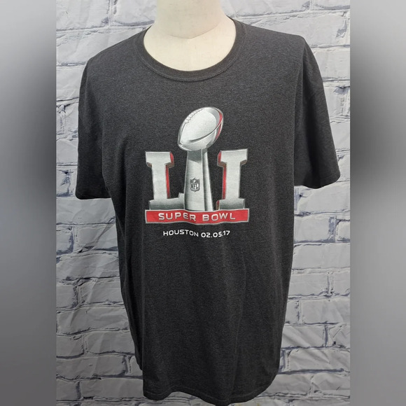 Majestic T-Shirt Tee NFL Superbowl 2017 New England Patriots Atlanta  Falcons XL - Picture 2 of 10